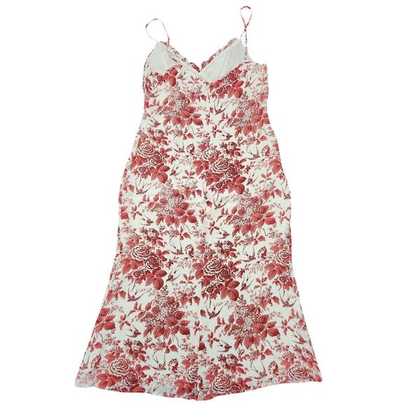 NWT Reformation Fawn Dress Toile De Jouy Red Size 10 - Picture 6 of 6
